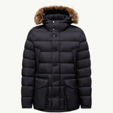 Clunye Hooded Mid-Length Down Jacket