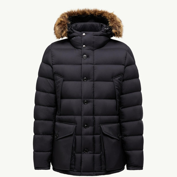 Clunye Hooded Mid-Length Down Jacket