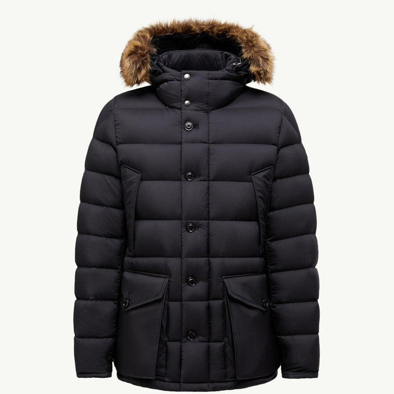 Clunye Hooded Mid-Length Down Jacket