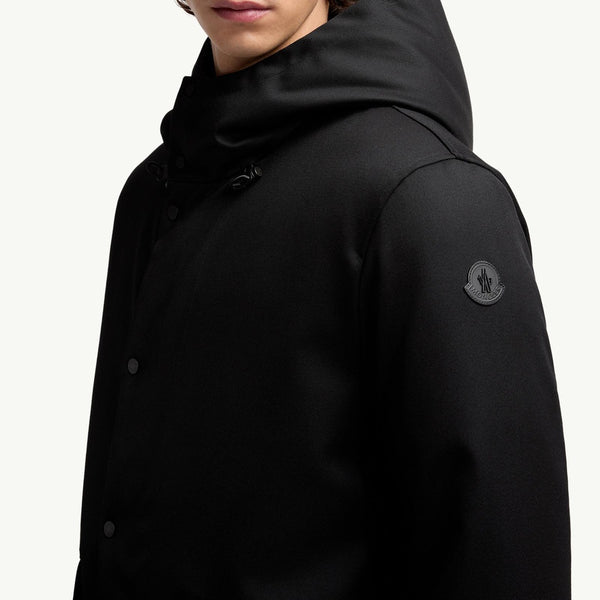 Merri Reversibe Wool Hooded Long Down Jacket
