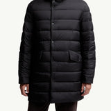 Merri Reversibe Wool Hooded Long Down Jacket