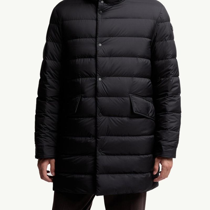 Merri Reversibe Wool Hooded Long Down Jacket