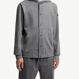 Wool Blend Zip-Up Hoodie