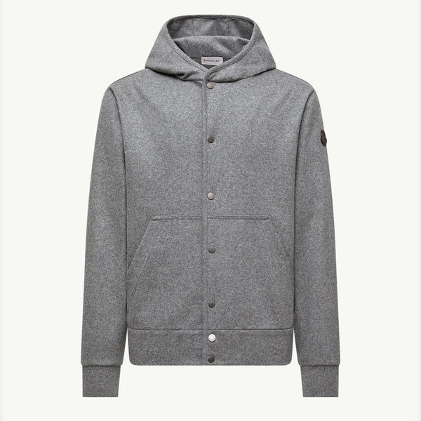 Wool Blend Zip-Up Hoodie