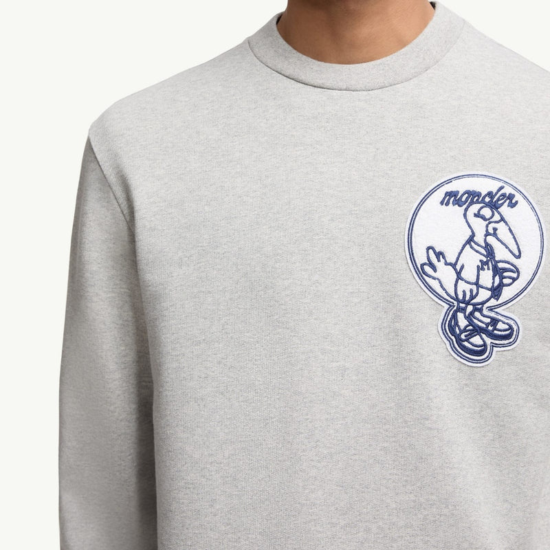 Mascot Patch Cotton Sweatshirt