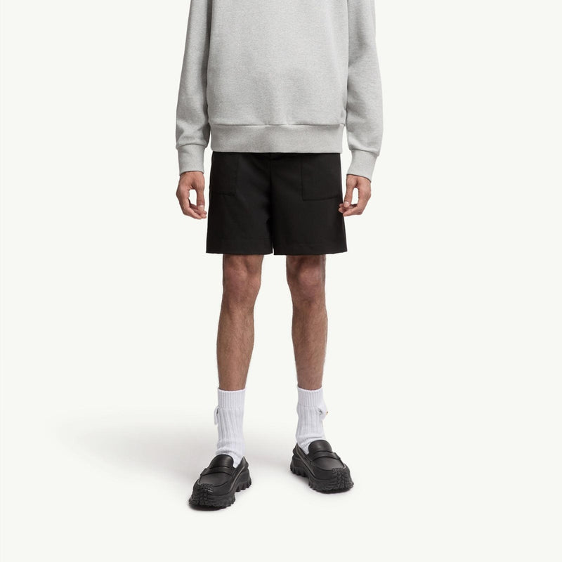 Embroidered Mountain Logo Cotton Hoodie