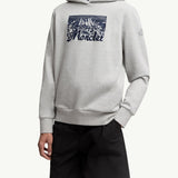 Embroidered Mountain Logo Cotton Hoodie