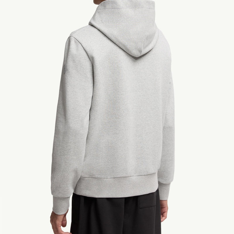 Embroidered Mountain Logo Cotton Hoodie