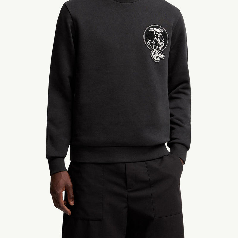 Mascot Patch Cotton Sweatshirt