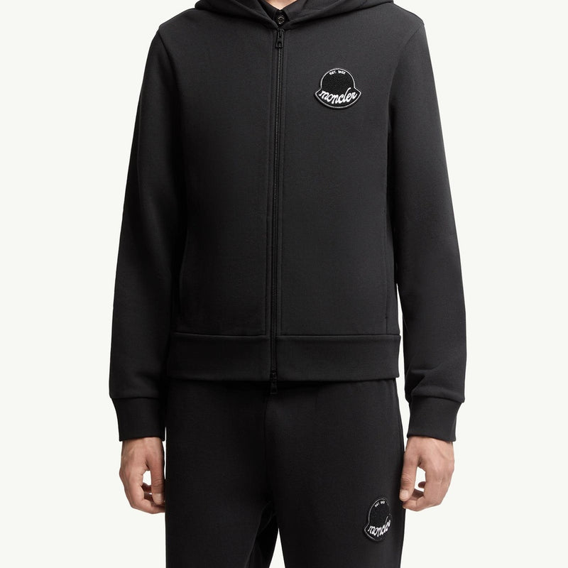 Logo Cotton Zip-Up Hoodie