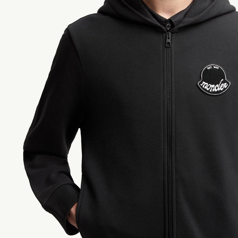 Logo Cotton Zip-Up Hoodie