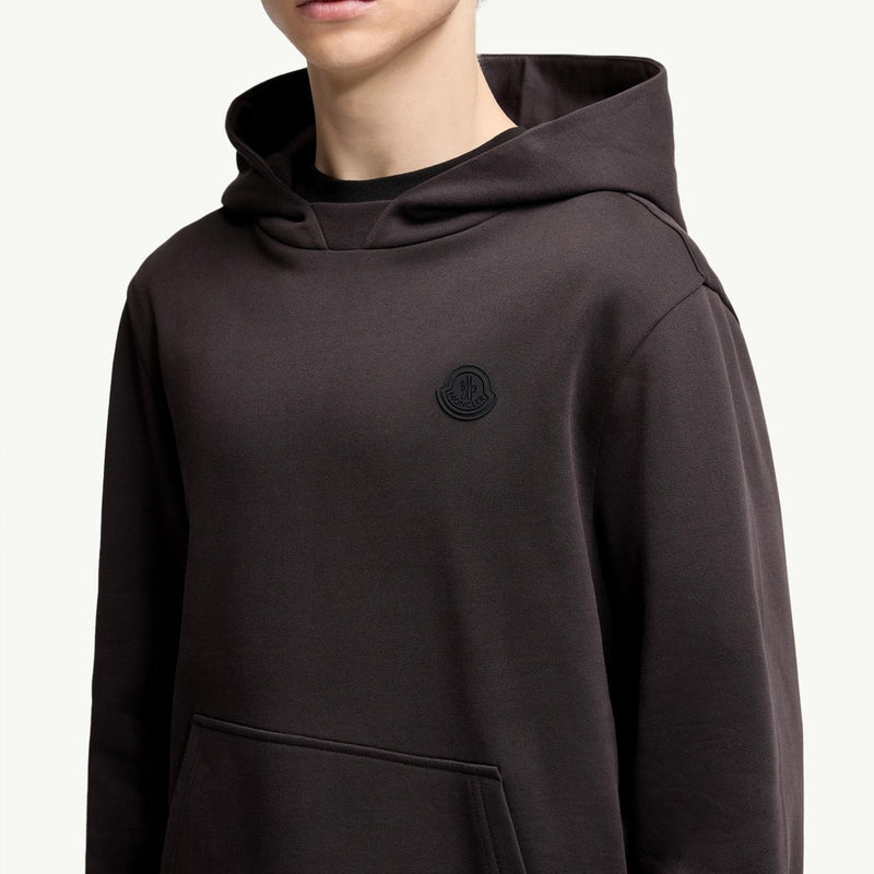 Tonal Back Logo Cotton Hoodie