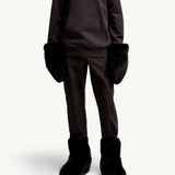 Tonal Back Logo Cotton Hoodie