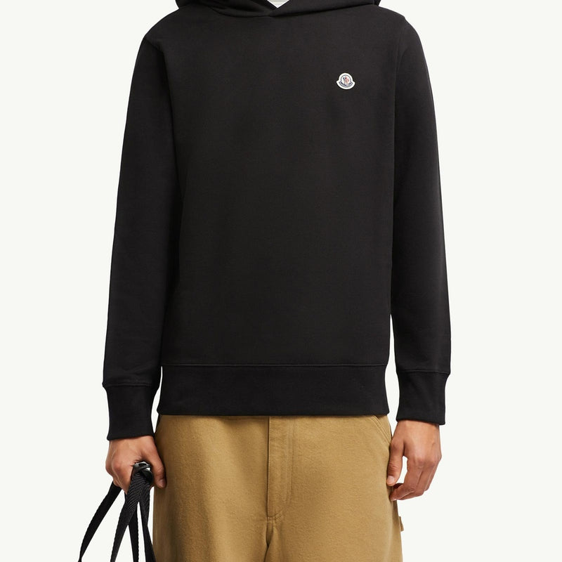 Logo Patch Cotton Hoodie