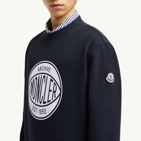 Basketball Logo Cotton Sweatshirt