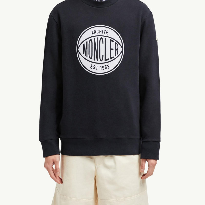 Basketball Logo Cotton Sweatshirt