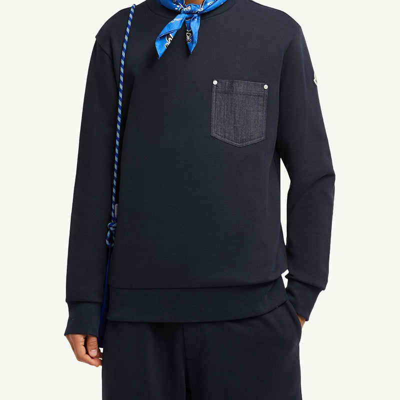 Cotton & Denim Sweatshirt