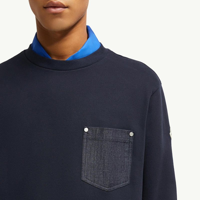 Cotton & Denim Sweatshirt