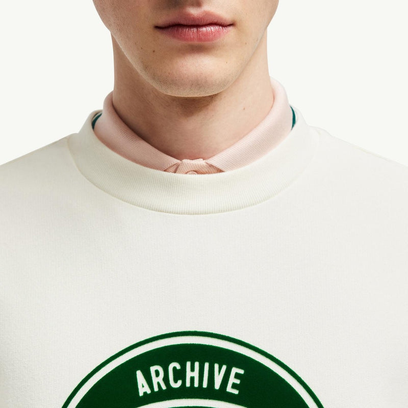 Basketball Logo Cotton Sweatshirt