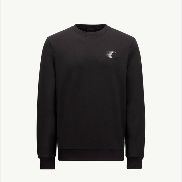 Faded Logo Motif Cotton Sweatshirt