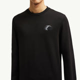 Faded Logo Motif Cotton Sweatshirt