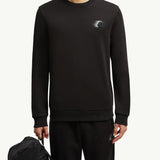 Faded Logo Motif Cotton Sweatshirt