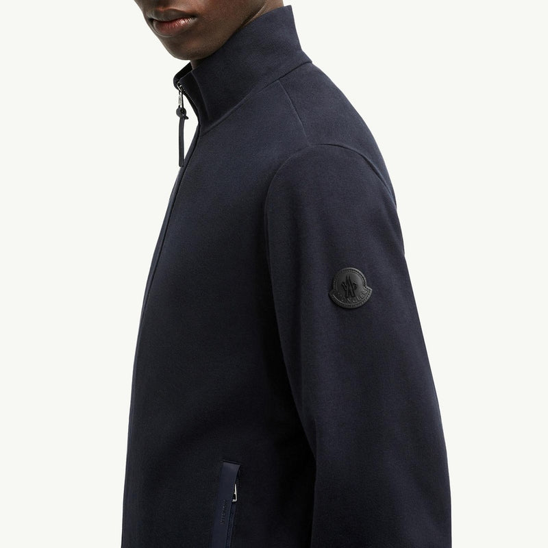 Suede-Trimmed Cotton & Cashmere Sweatshirt