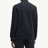 Suede-Trimmed Cotton & Cashmere Sweatshirt