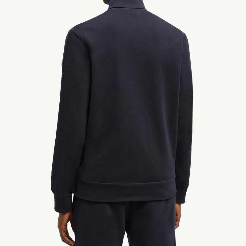 Suede-Trimmed Cotton & Cashmere Sweatshirt