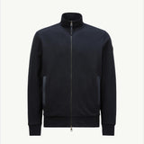 Suede-Trimmed Cotton & Cashmere Sweatshirt