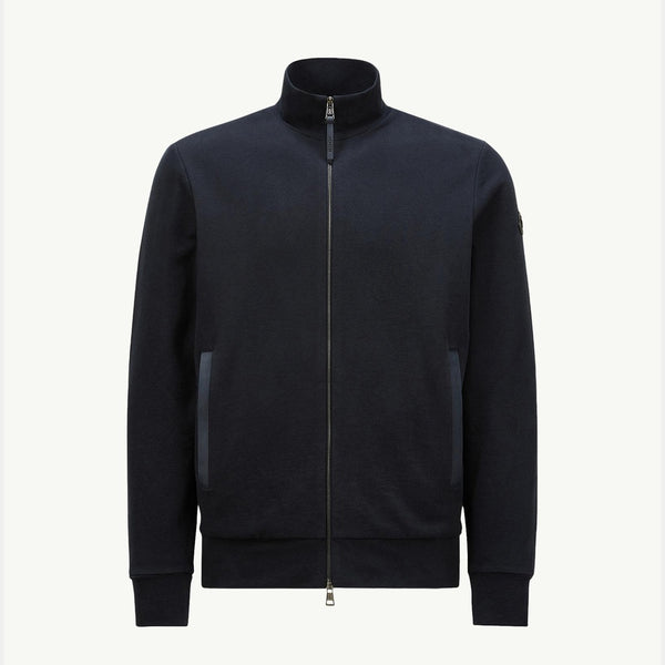 Suede-Trimmed Cotton & Cashmere Sweatshirt