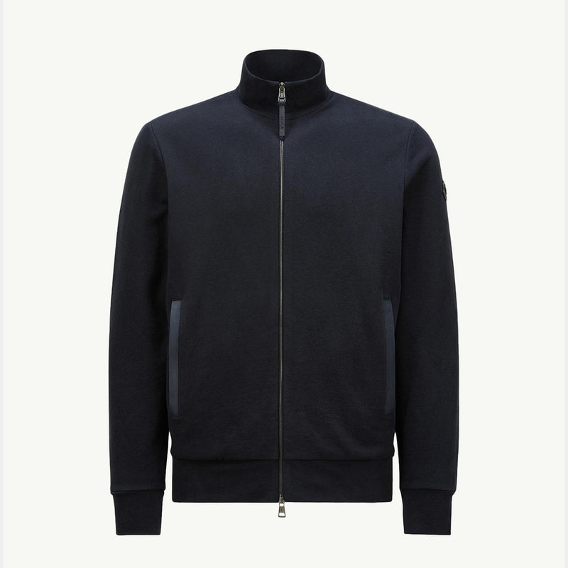 Suede-Trimmed Cotton & Cashmere Sweatshirt