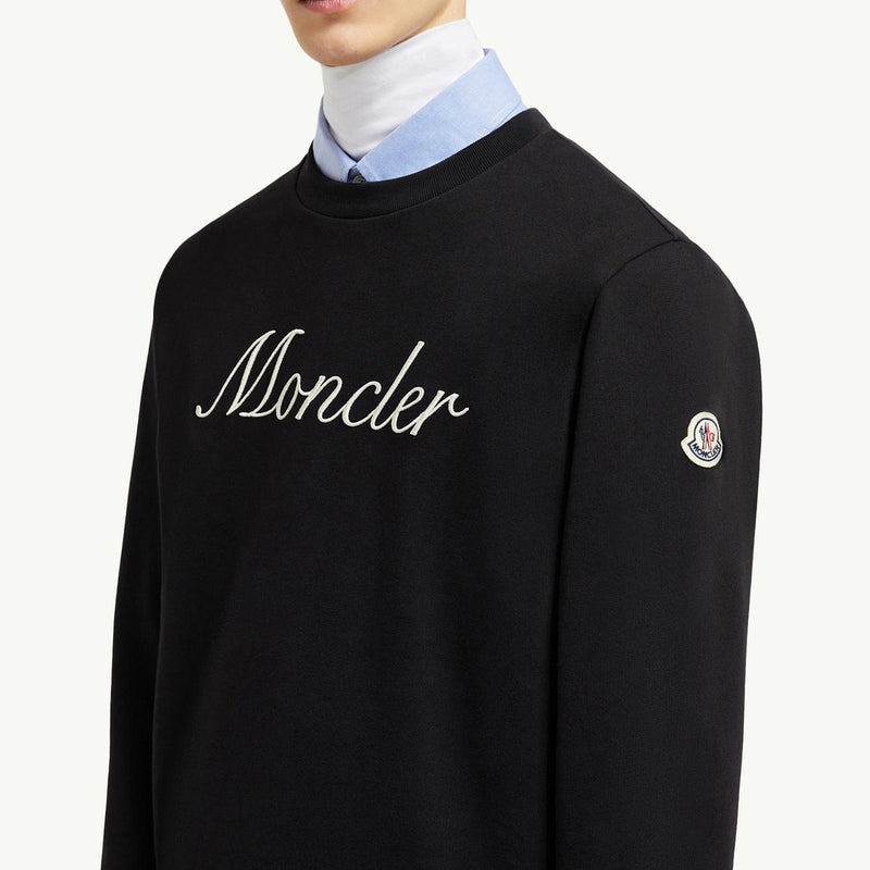 Embroidered Logo Cotton Sweatshirt