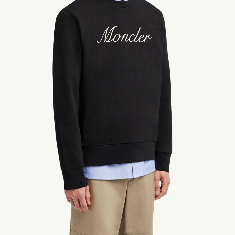 Embroidered Logo Cotton Sweatshirt