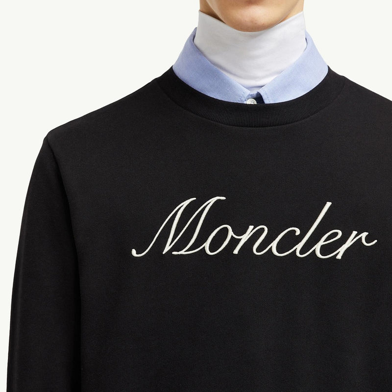 Embroidered Logo Cotton Sweatshirt