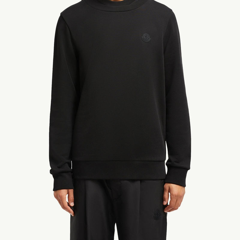 Double Collar Cotton Sweatshirt