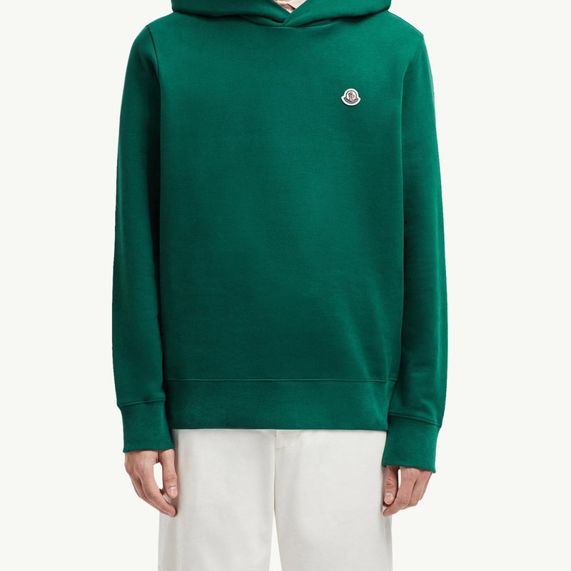 Logo Patch Cotton Hoodie