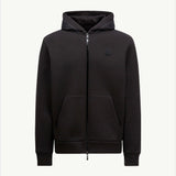 Cotton & Neoprene Zip-Up Hoodie