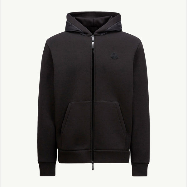 Cotton & Neoprene Zip-Up Hoodie