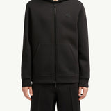 Cotton & Neoprene Zip-Up Hoodie