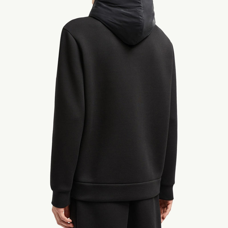 Cotton & Neoprene Zip-Up Hoodie