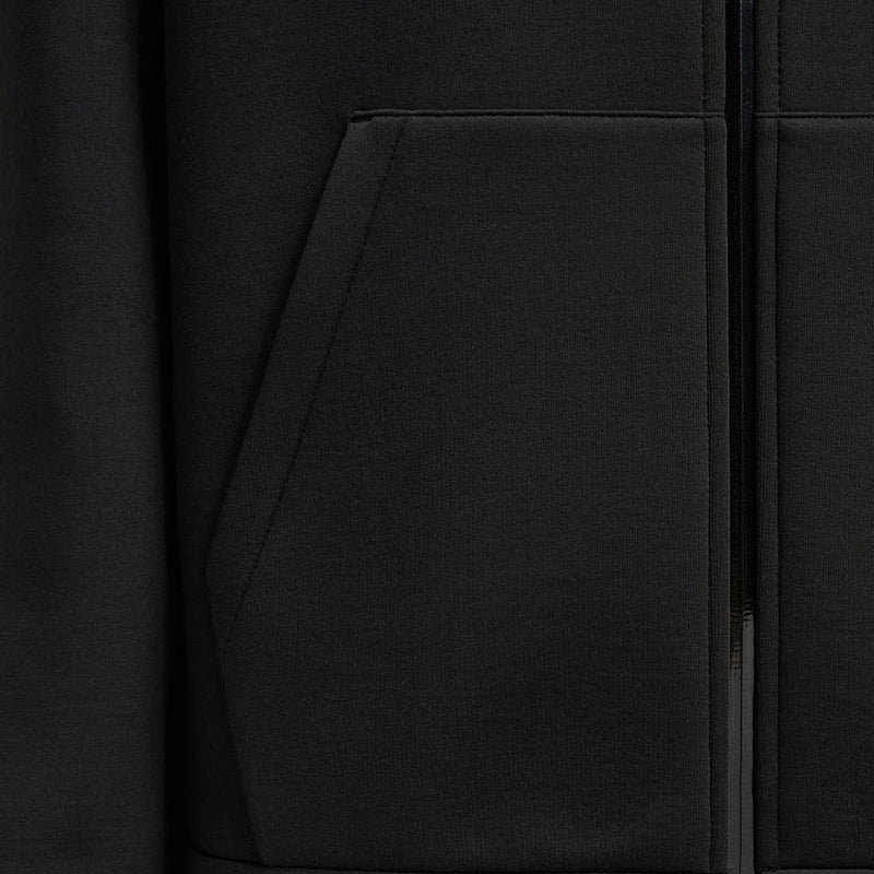 Cotton & Neoprene Zip-Up Hoodie
