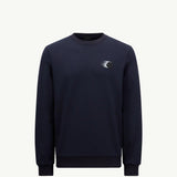 Faded Logo Motif Cotton Sweatshirt