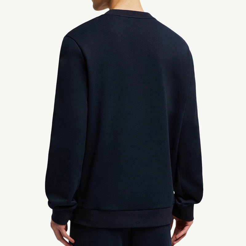 Faded Logo Motif Cotton Sweatshirt