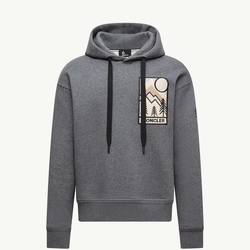 Mountain Logo Cotton Blend Hoodie