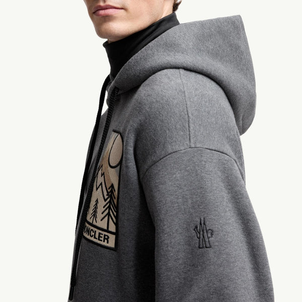 Mountain Logo Cotton Blend Hoodie