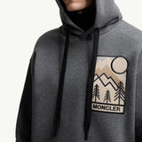 Mountain Logo Cotton Blend Hoodie