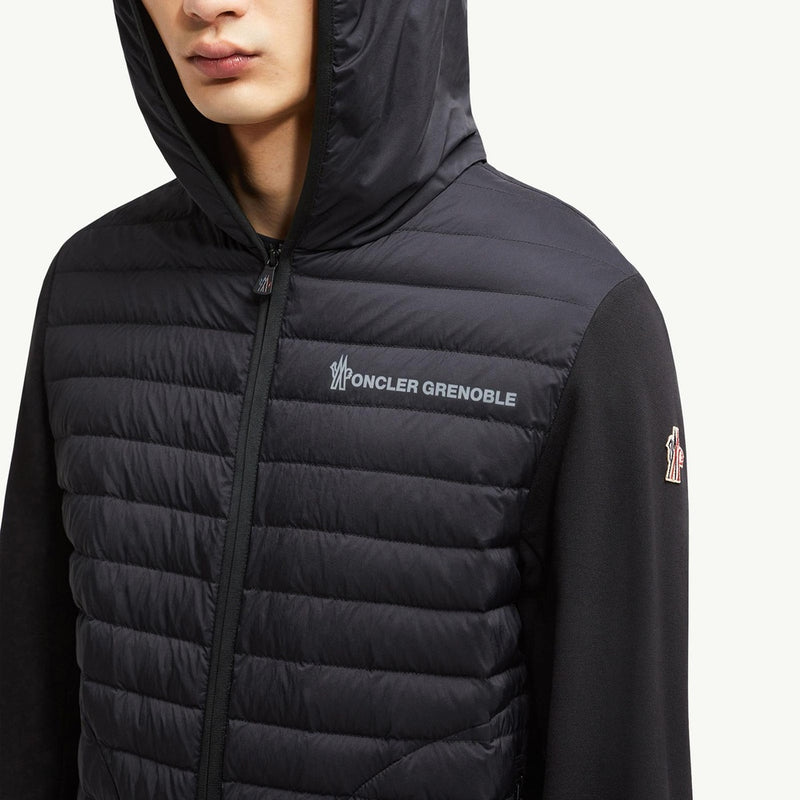 Padded Cotton Zip-Up Hoodie