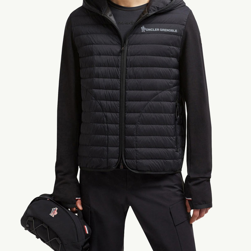 Padded Cotton Zip-Up Hoodie