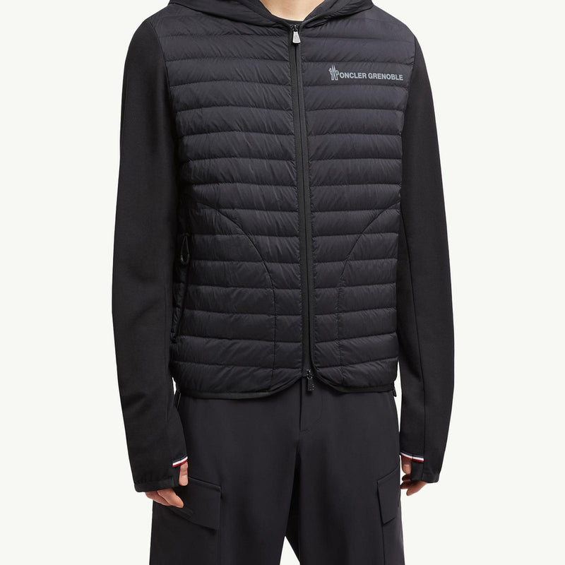 Padded Cotton Zip-Up Hoodie